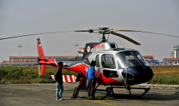 Helicopter Flight To Lukla