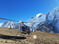 Kala Patthar, helicopter landing